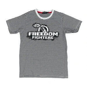 Vintage  Y2K Freedom Fighters Video Game Striped T Shirt Mens Small
